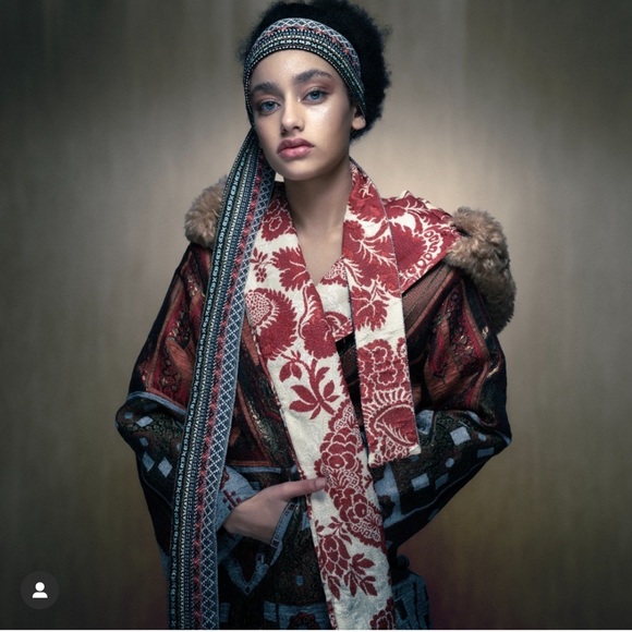 ZARA ATELIER JACQUARD COAT LIMITED EDITION - Picture 2 of 10